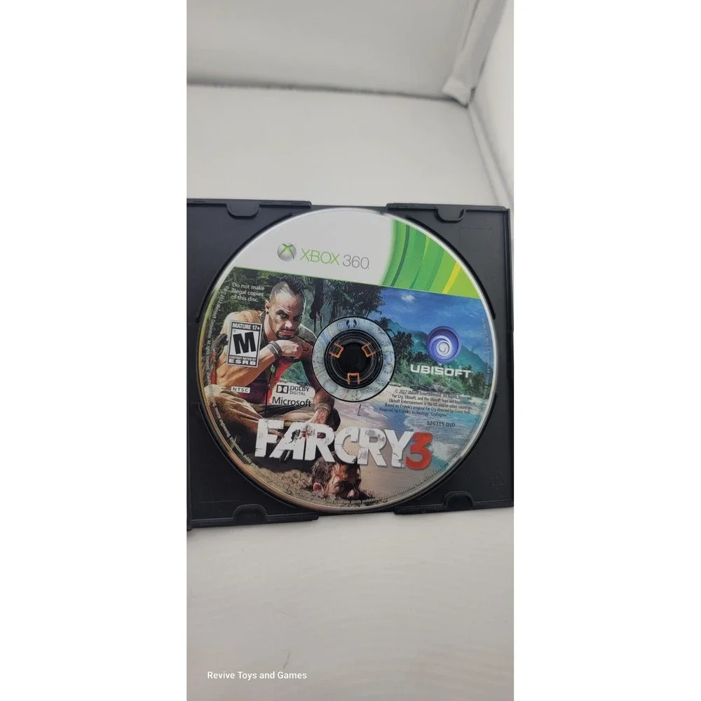 Far Cry 3 (Microsoft‎ Xbox 360, 2012) Disc Only Tested and Working Great Cond.